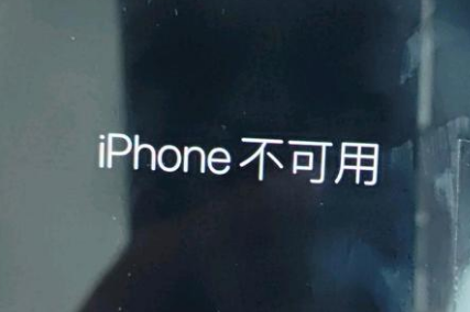 思明苹果服务网点分享锁屏界面显示“iPhone 不可用”如何解决 