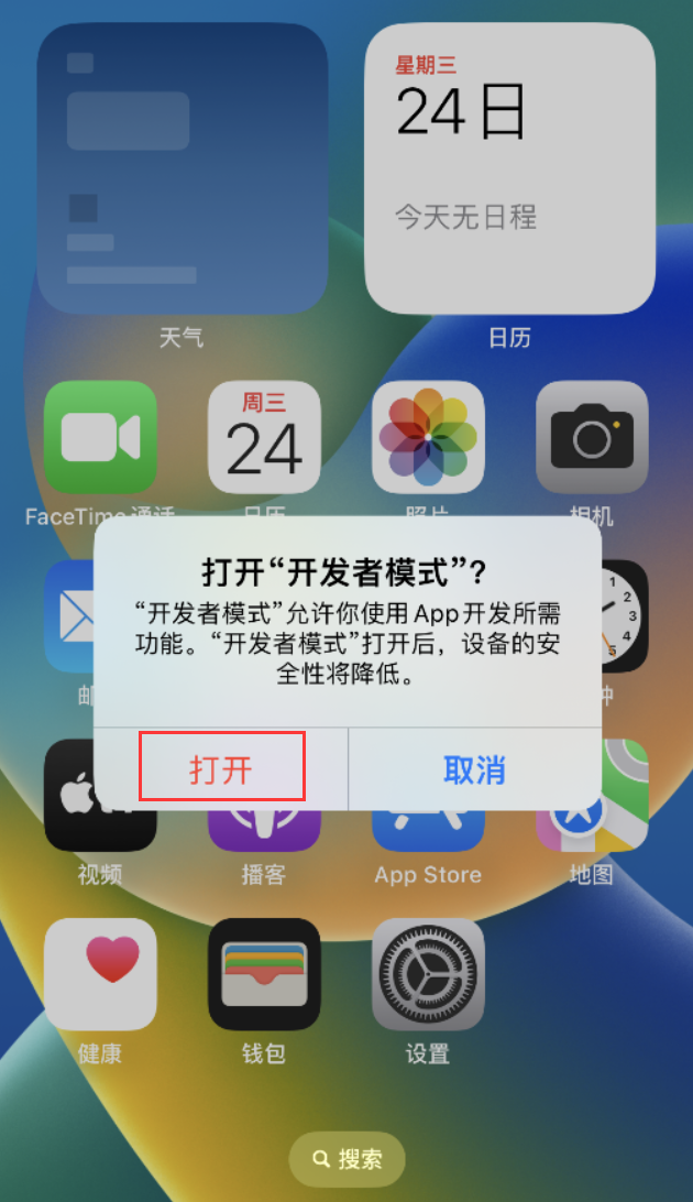 思明苹果手机维修分享如何打开开发者模式 